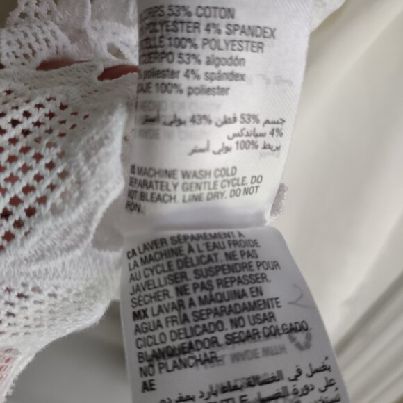 INC stretch cotton blazer with lace - WHBM jackets style - shapely - NWT - Picture 13 of 13